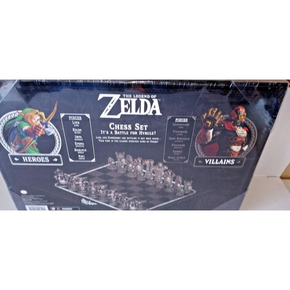 Zelda Ocarina of Time Chess Set GameStop Exclusive Nintendo 2014 New Torn Wrap